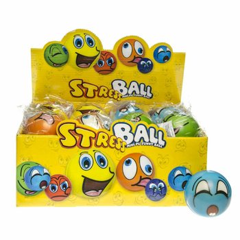 PELOTAS ANTIESTR&Eacute;S SMILEY EN EXPOSITOR (24 uds.)
