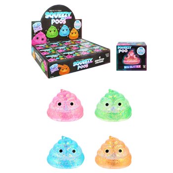 CACA SQUEEZE - CON GEL DE AZÚCAR Y PURPURINA - COLORES MIXTOS - EN EXPOSITOR (12 uds.)