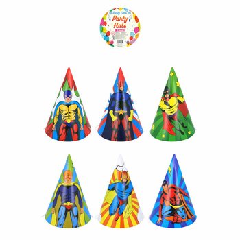 GORROS DE FIESTA - MIX SUPERHÉROES (120 unidades)
