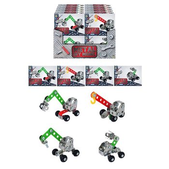 CONSTRUYE TU VEHÍCULO DE CONSTRUCCIÓN DE METAL – EN EXPOSITOR (24 uds)