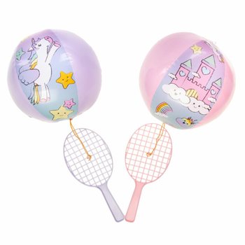 Raqueta de P&aacute;del con Pelota - Unicornio (12 uds.)