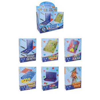 JUEGOS DE VIAJE CL&Aacute;SICOS - EN EXPOSITOR (6 uds.)