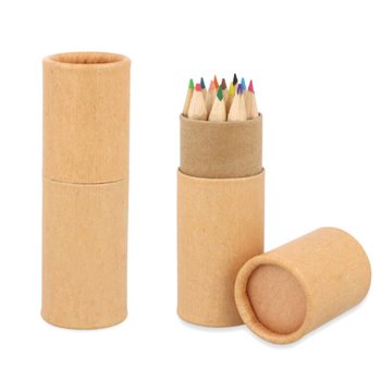 12x Lápices de Colores en Tubo: Modelo: Eco Friendly - En Expositor (20 uds.)