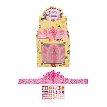 Coronas de Princesa de Cartón Ajustables en Expositor (84 uds.)