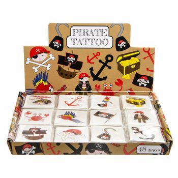 Tatuajes de Diversi&oacute;n - Pirata (48 paquetes)