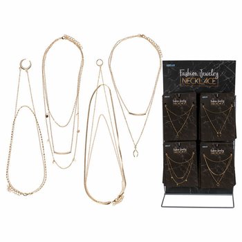 **MEGA ECON&Oacute;MICO** EXPOSITOR COMPLETO DE BISUTER&Iacute;A - COLLARES (48 uds.)