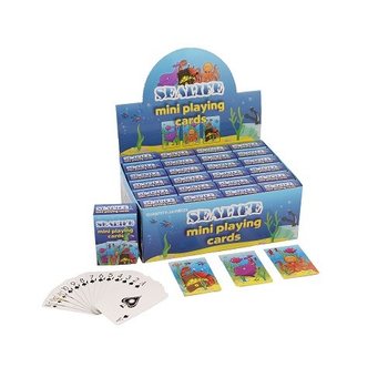 Mini Cartas de Juego &ndash; Modelo Sea Life en Expositor (24 uds.)