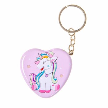 LLAVERO DE UNICORNIO CON CAJITA MET&Aacute;LICA (24 uds.)