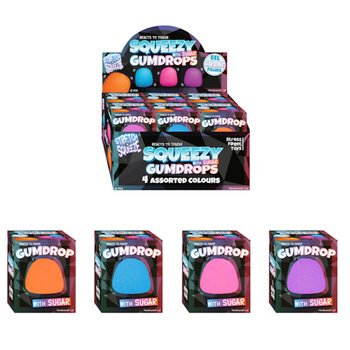 SQUEEZE GUM DROP - CON RELLENO SUGAR - EN EXPOSITOR (12 uds.)