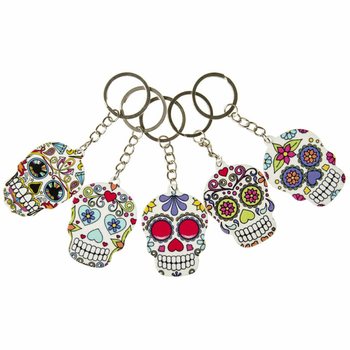 Llaveros de Calavera Retro (48 uds.)