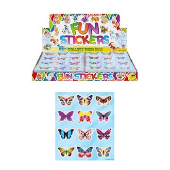 PEGATINAS DIVERTIDAS &ndash; MODELO: MARIPOSAS (120 uds.)