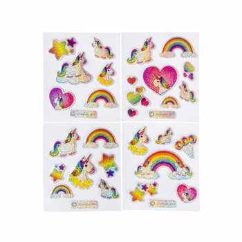 PEGATINAS DE PURPURINA - UNICORNIO (100 unidades)