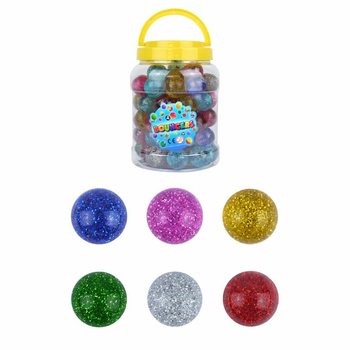 Pelotas Saltarinas con Purpurina Ø3,3cm (72 unidades)