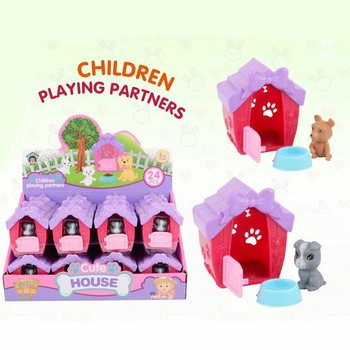 CASITA DE MASCOTAS CON MASCOTA EN EXPOSITOR (24 uds.)