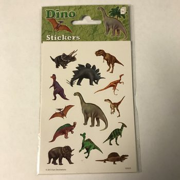 HOJAS DE PEGATINAS: DINOSAURIO, 16 x 9 cm (10 uds.)