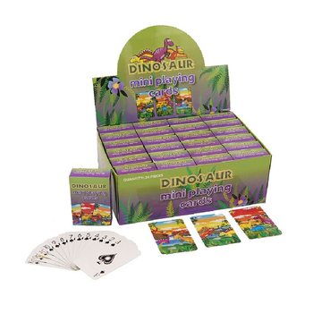 MINI BARAJA DE CARTAS &ndash; MODELO: DINOSAURIO EN EXPOSITOR (24 uds.)