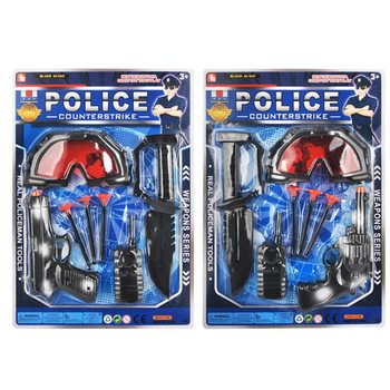 Set de Juego de Policía con Gafas y Pistola de Ventosas (6 uds.)
