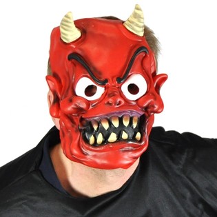 MÁSCARA DE DIABLO FLEXIBLE (6 uds.)