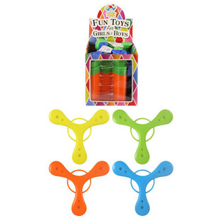 Frisbees de colores para tómbola en expositor (96 uds.)