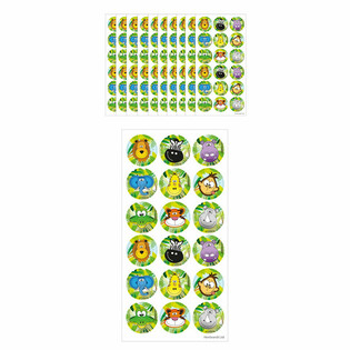 PEGATINAS DIVERTIDAS – JUNGLA 18 PEGATINAS POR HOJA (10 uds.)