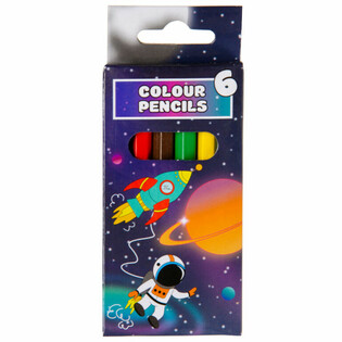 Set de 6 Lápices de Colores - Espacio (24 ud.)