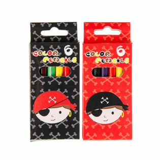 Set de 6 lápices de colores - Pirata (24 uds.)