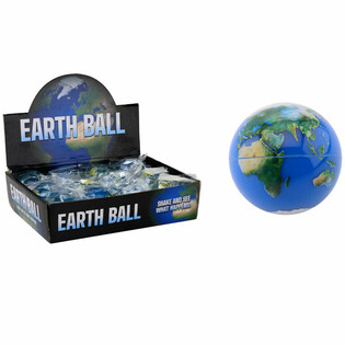 Bola de Purpurina Globo Terráqueo Ø6,5 cm en Expositor (12 uds)