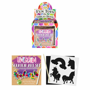 ECO FRIENDLY - Papel de Rascar Mágico Unicornio en Display (108 ud.)