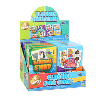 SURTIDO DE 4 JUEGOS DE CARTAS CL&Aacute;SICOS - EN EXPOSITOR (12 uds.)