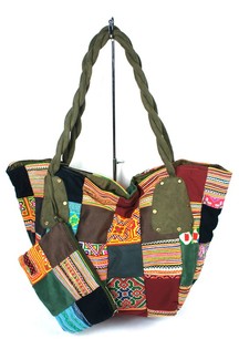 Bolso de Patchwork B-FAIR Grande Verde (1 ud)